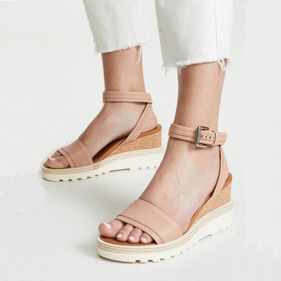 See By Chloe Robin Leather Platform Wedge Sandals - Picture 1 of 16